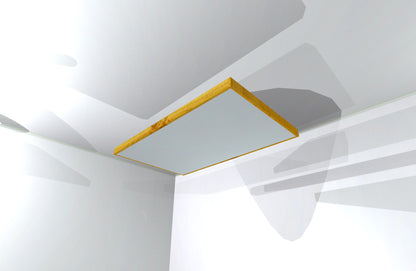 CEILING BAFFLE -  Aluminum & Golden Pecan