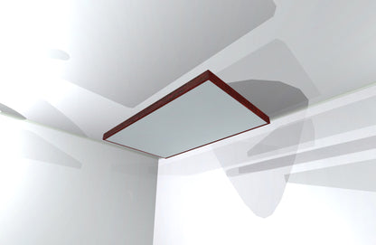 CEILING BAFFLE -  Aluminum & Red Mahogany