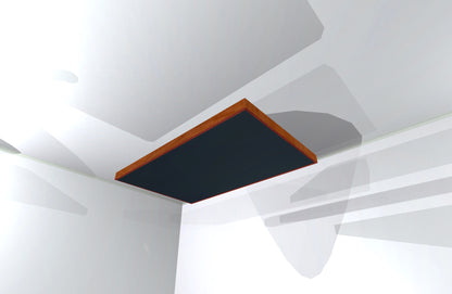 CEILING BAFFLE -  Black & Gunstock