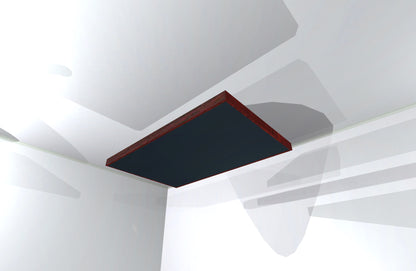 CEILING BAFFLE -  Black & Red Mahogany