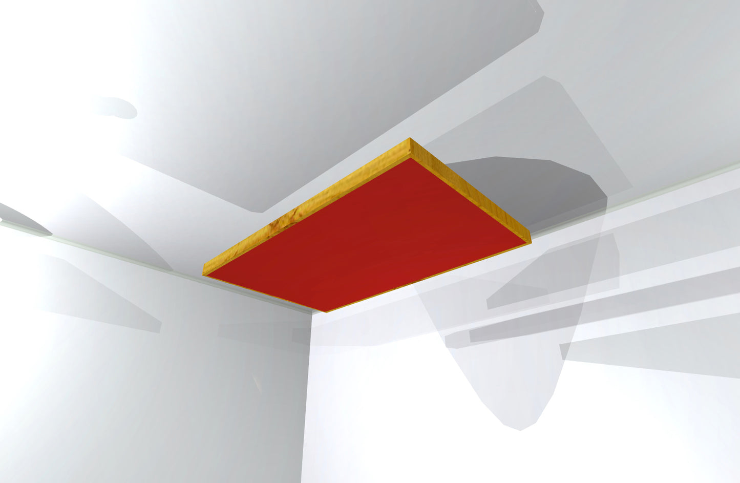 CEILING BAFFLE -  Cool Red & Golden Pecan