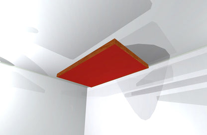 CEILING BAFFLE -  Cool Red & Gunstock