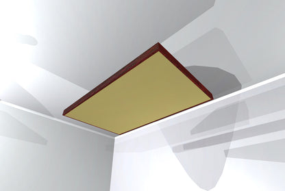 CEILING BAFFLE -  Khaki & Red Mahogany