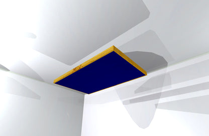 CEILING BAFFLE -  Navy Blue & Golden Pecan