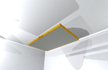CEILING BAFFLE -  Steel Grey & Golden Pecan