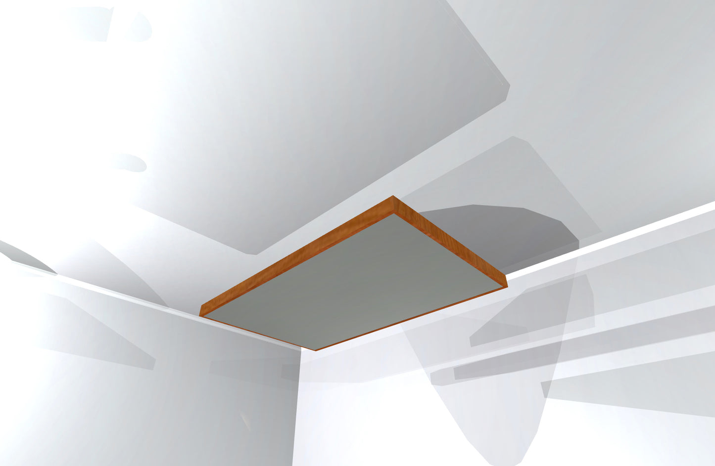 CEILING BAFFLE -  Steel Grey & Gunstock