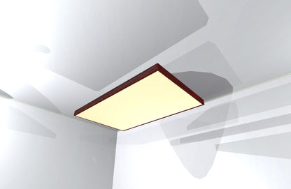 CEILING BAFFLE -  White & Red Mahogany