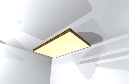 CEILING BAFFLE -  White & Special Walnut