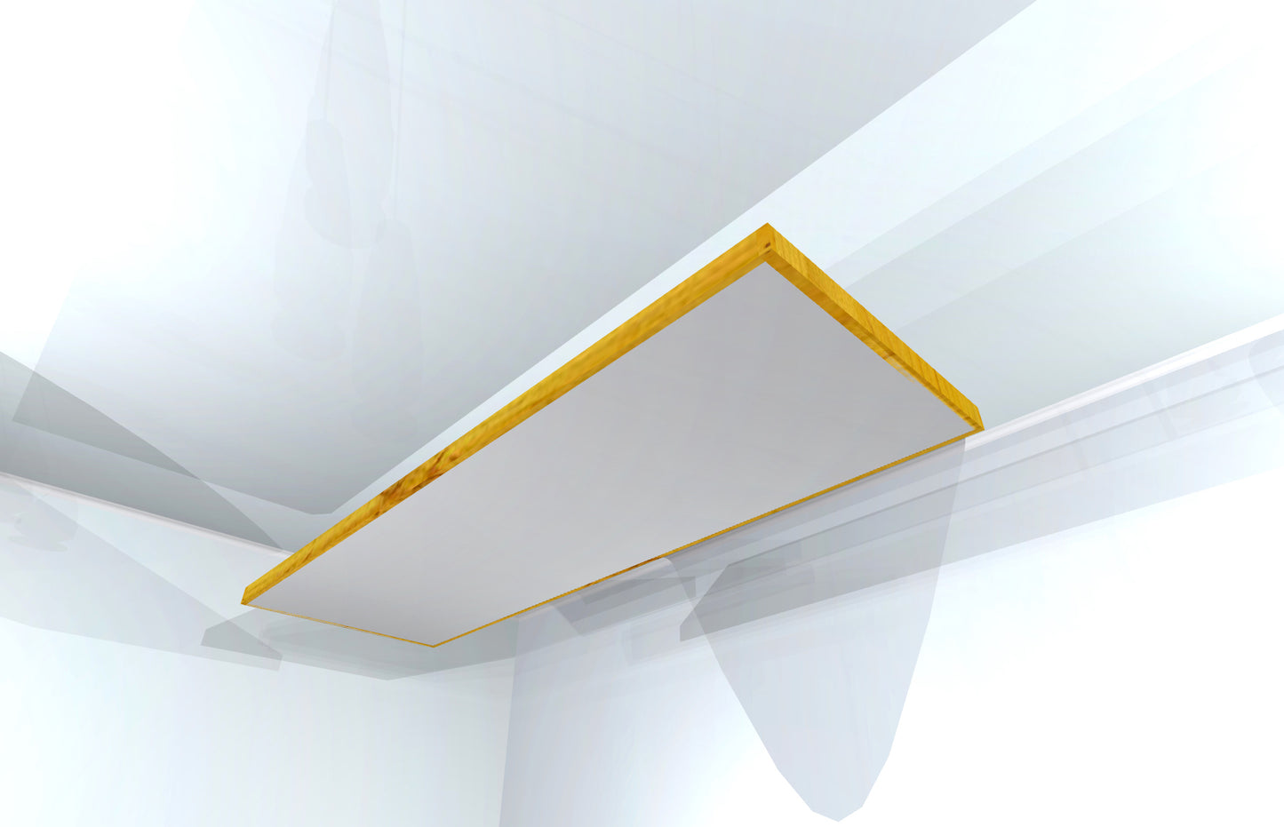 CEILING BAFFLE -  Aluminum & Golden Pecan