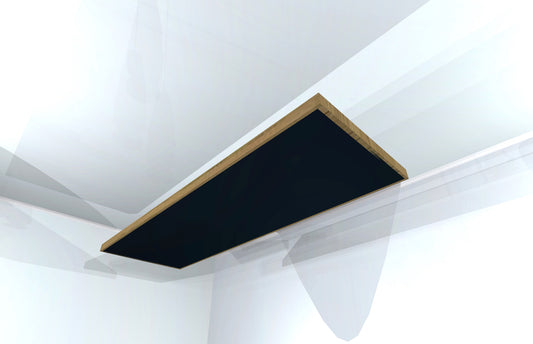 CEILING BAFFLE -  Black & Special Walnut