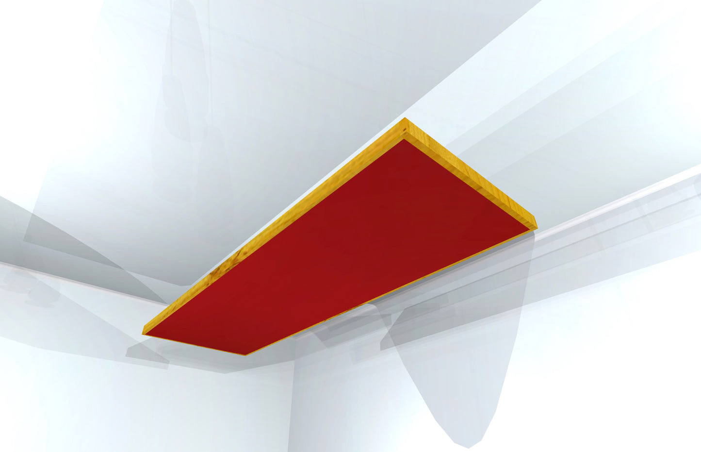 CEILING BAFFLE -  Cool Red & Golden Pecan