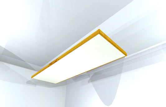 CEILING BAFFLE -  White & Golden Pecan