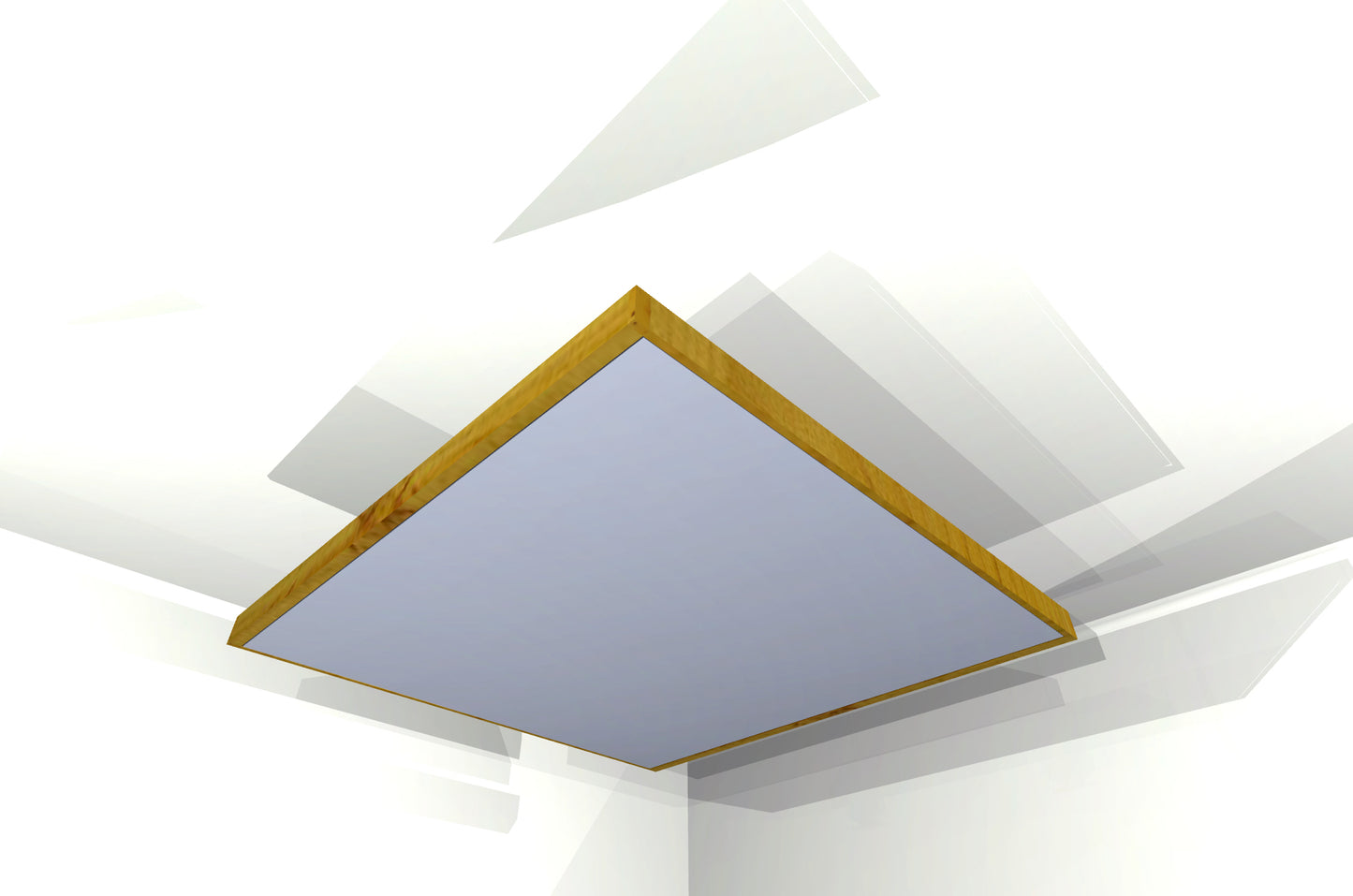 CEILING BAFFLE -  Aluminum & Golden Pecan