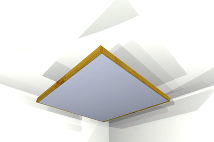 CEILING BAFFLE -  Aluminum & Golden Pecan