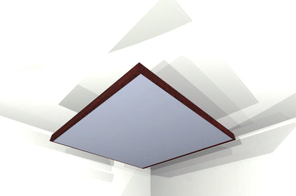 CEILING BAFFLE -  Aluminum & Red Mahogany