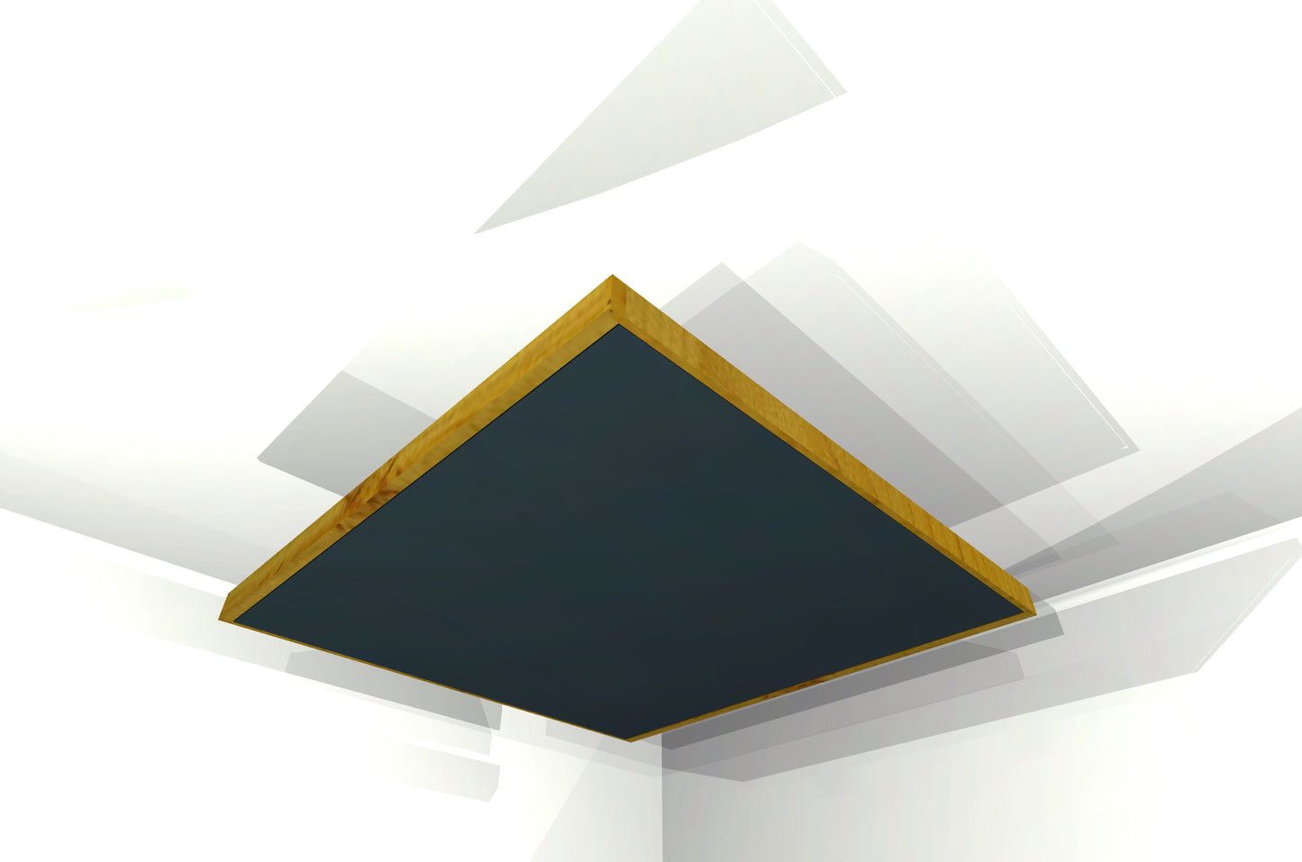 CEILING BAFFLE -  Black & Golden Pecan