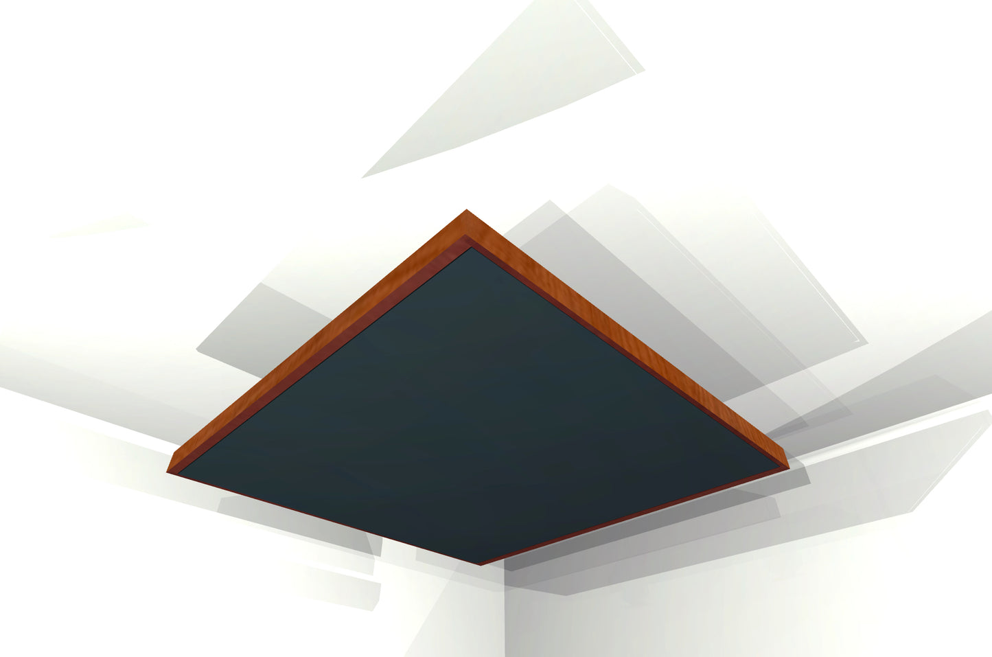 CEILING BAFFLE -  Black & Gunstock