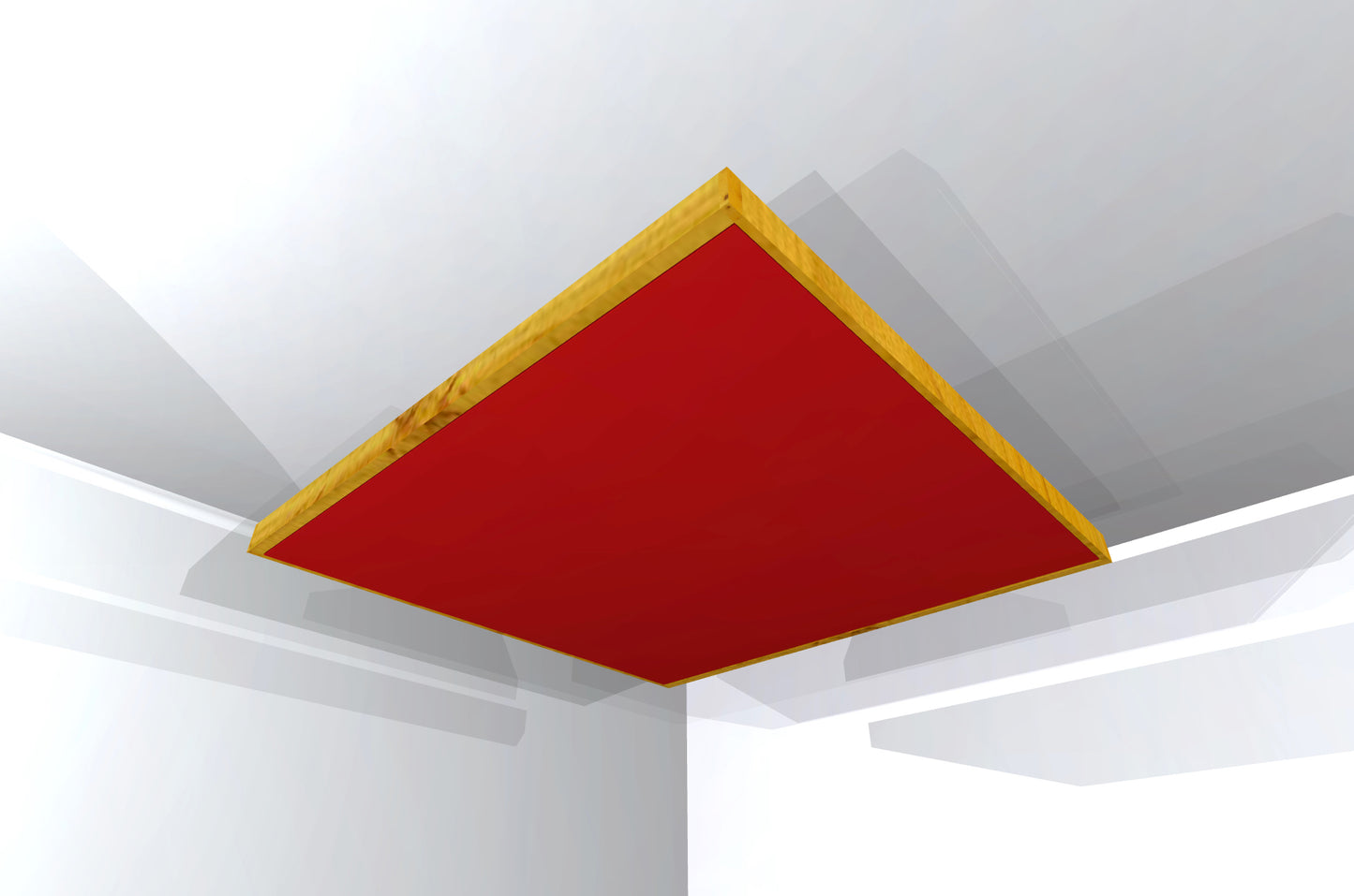 CEILING BAFFLE -  Cool Red & Golden Pecan