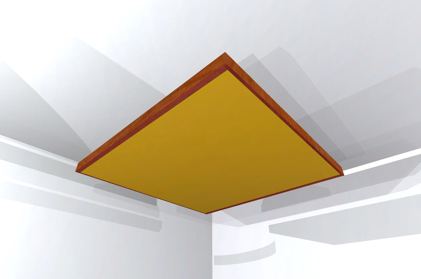 CEILING BAFFLE -  Gold & Gunstock