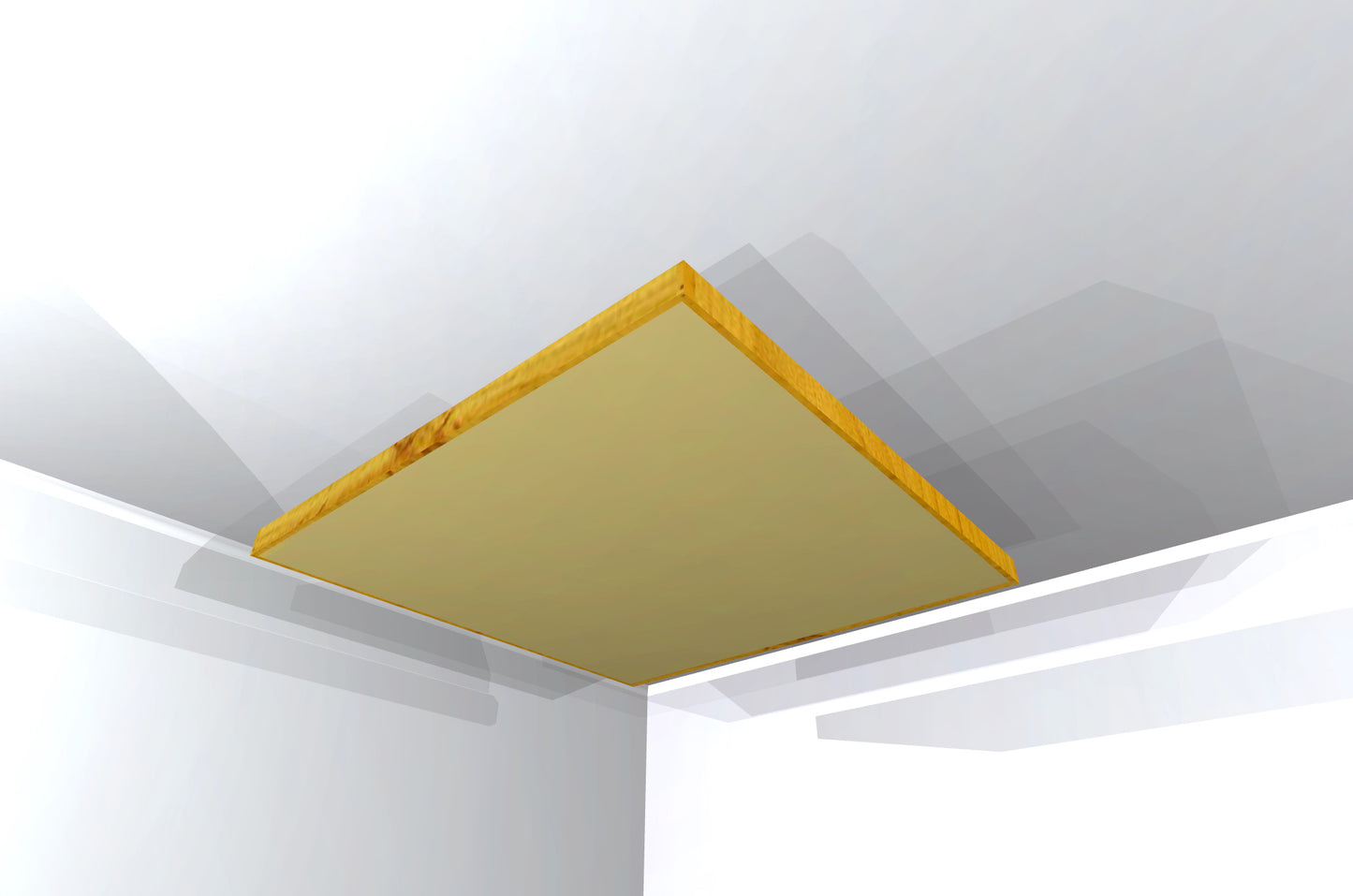 CEILING BAFFLE -  Khaki & Golden Pecan