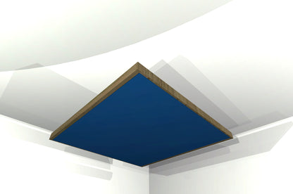 CEILING BAFFLE -  Navy Blue & Special Walnut