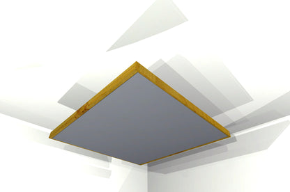 CEILING BAFFLE -  Steel Grey & Golden Pecan