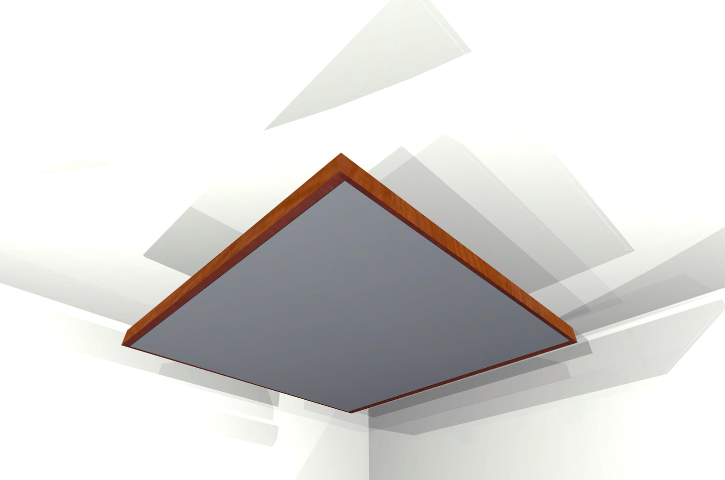CEILING BAFFLE -  Steel Grey & Gunstock