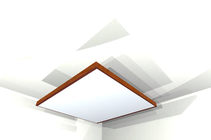 CEILING BAFFLE -  White & Gunstock