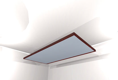 CEILING BAFFLE -  Aluminum & Red Mahogany