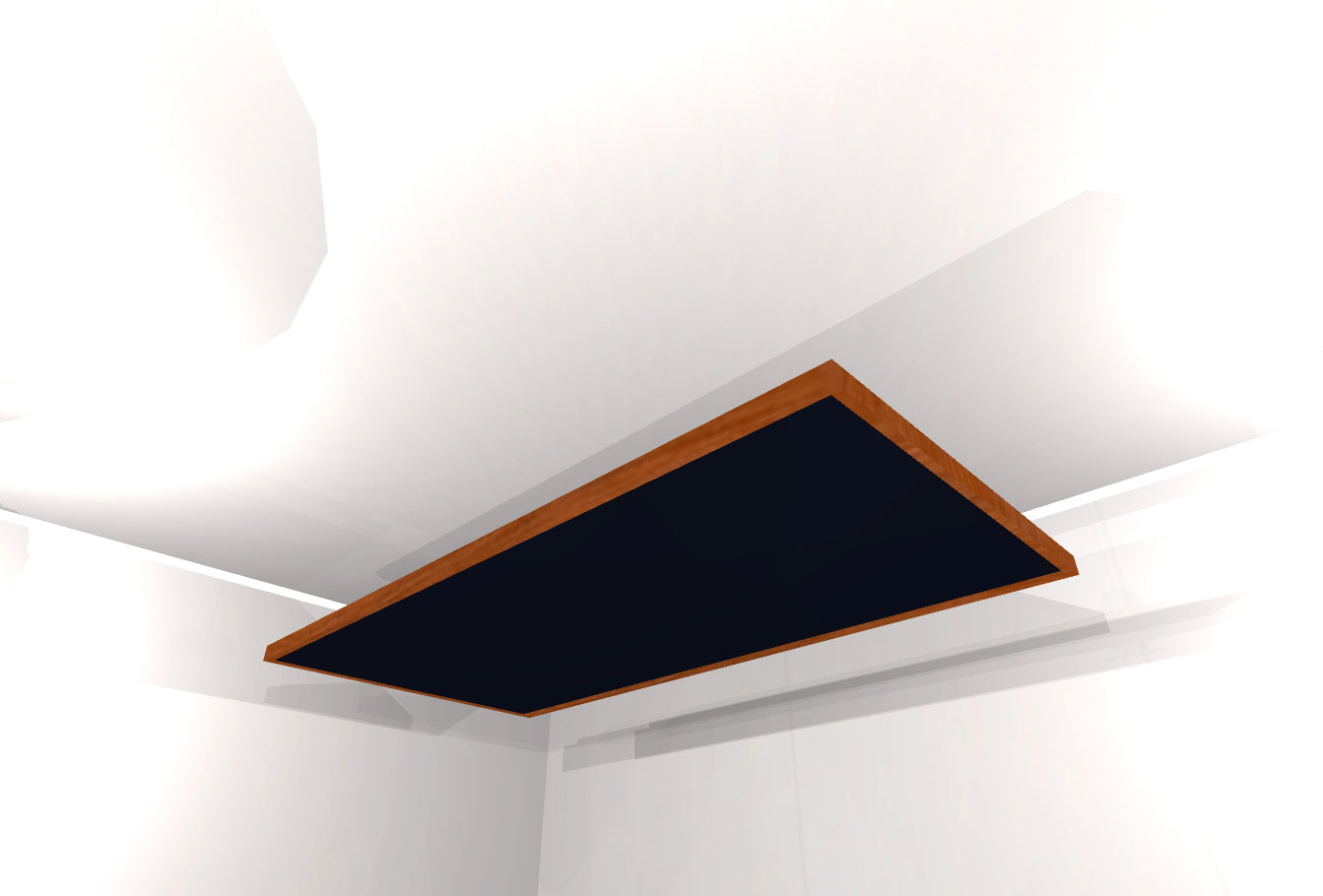 CEILING BAFFLE -  Black & Gunstock