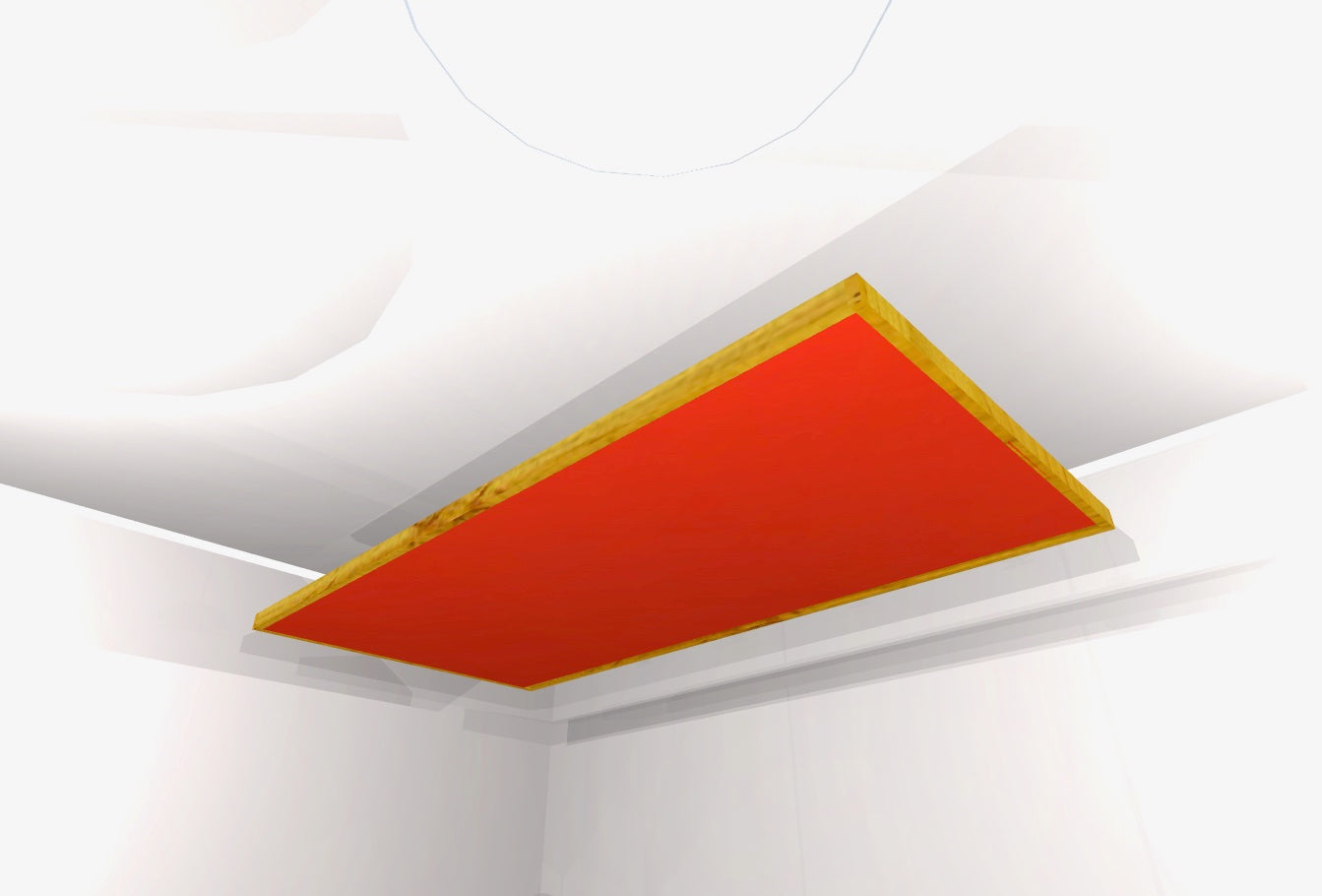 CEILING BAFFLE -  Cool Red & Golden Pecan
