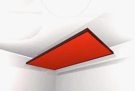 CEILING BAFFLE -  Cool Red & Red Mahogany
