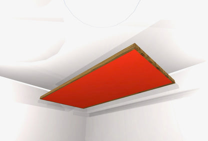 CEILING BAFFLE -  Cool Red & Special Walnut