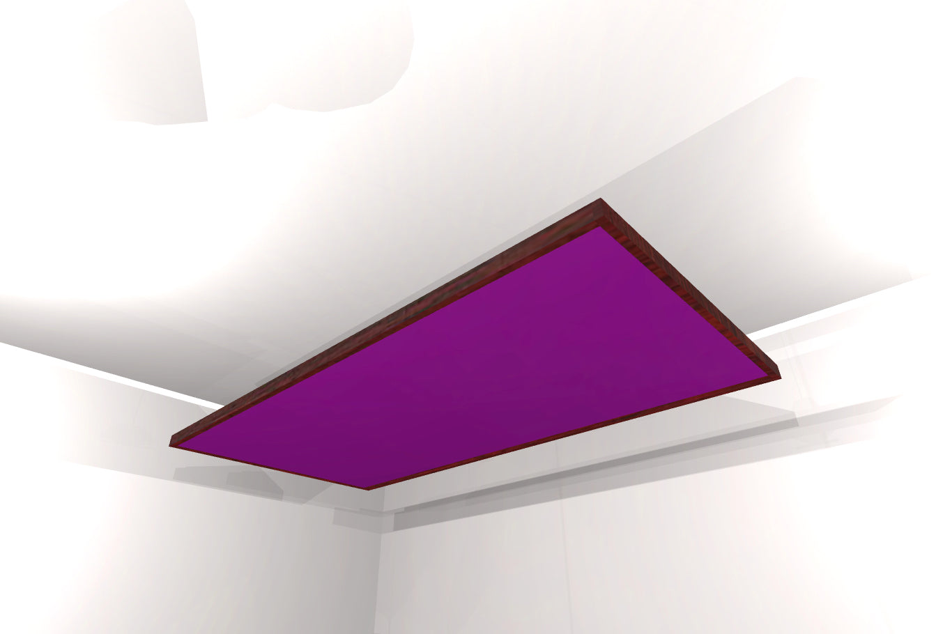 CEILING BAFFLE -  Grape & Red Mahogany