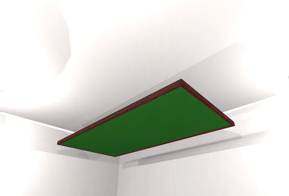 CEILING BAFFLE -  Hunter Green & Red Mahogany
