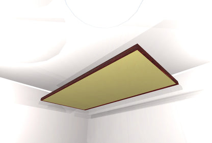 CEILING BAFFLE -  Khaki & Red Mahogany