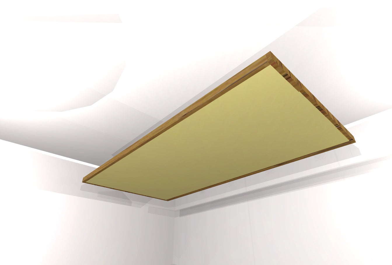 CEILING BAFFLE -  Khaki & Special Walnut