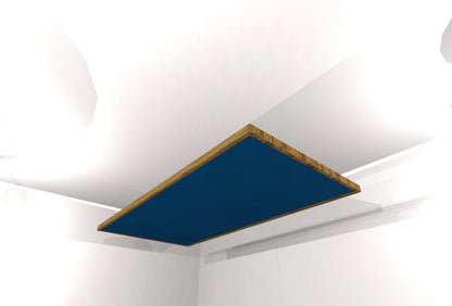 CEILING BAFFLE -  Navy Blue & Special Walnut