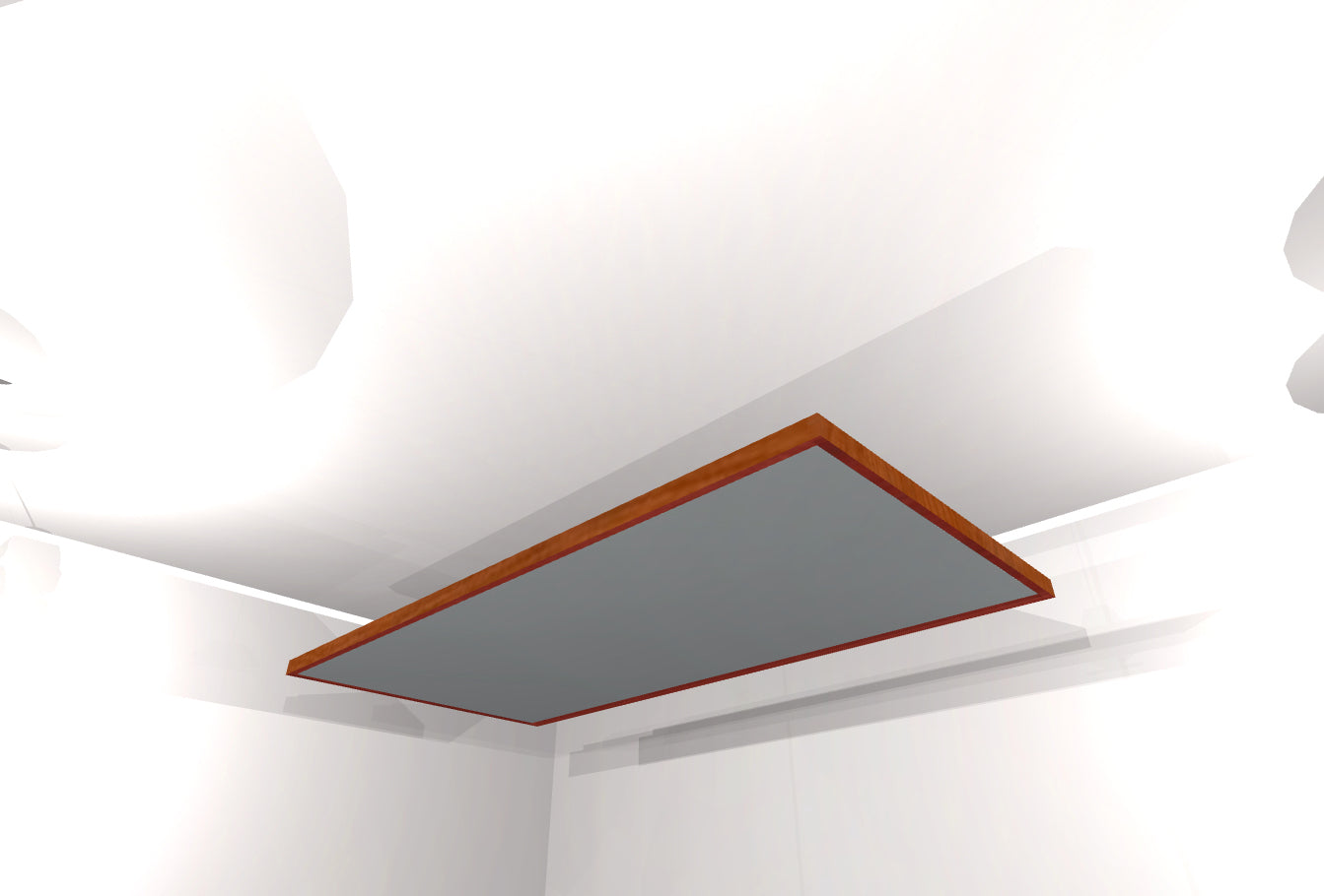 CEILING BAFFLE -  Steel Grey & Gunstock