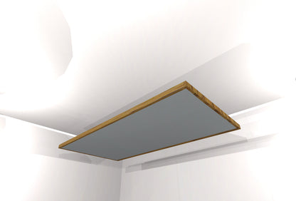 CEILING BAFFLE -  Steel Grey & Special Walnut