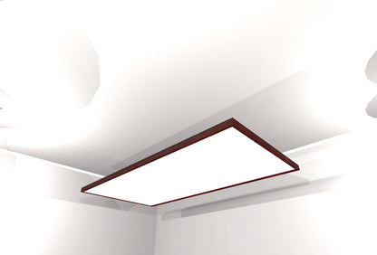 CEILING BAFFLE -  White & Red Mahogany