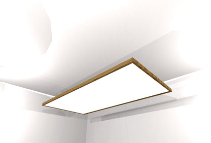 CEILING BAFFLE -  White & Special Walnut