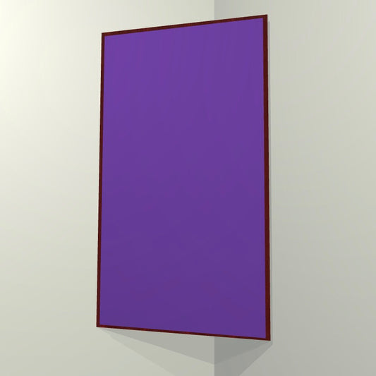 CORNER BASS TRAP - GRAPE & RED MAHOGANY FRAMED