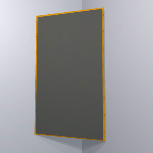 CORNER BASS TRAP - STEEL GREY & GOLDEN PECAN FRAMED