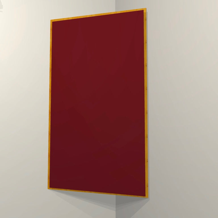 CORNER BASS TRAP - WINE & GOLDEN PECAN FRAMED