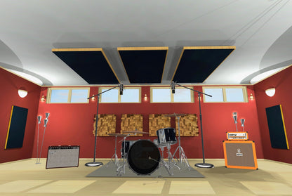 CEILING BAFFLE -  Black & Golden Pecan