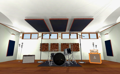 CEILING BAFFLE -  Black & Gunstock