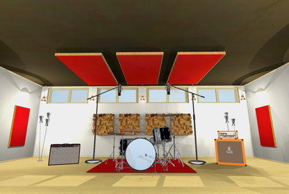 CEILING BAFFLE -  Cool Red & Golden Pecan