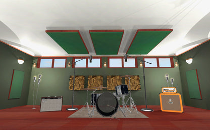 CEILING BAFFLE -  Hunter Green & Gunstock