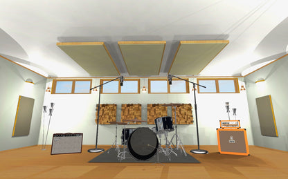 CEILING BAFFLE -  Khaki & Golden Pecan